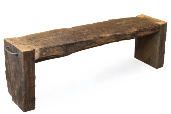 Rustic Farmhouse Bench | Reclaimed Slovenian Oak | Handmade Wooden Seating