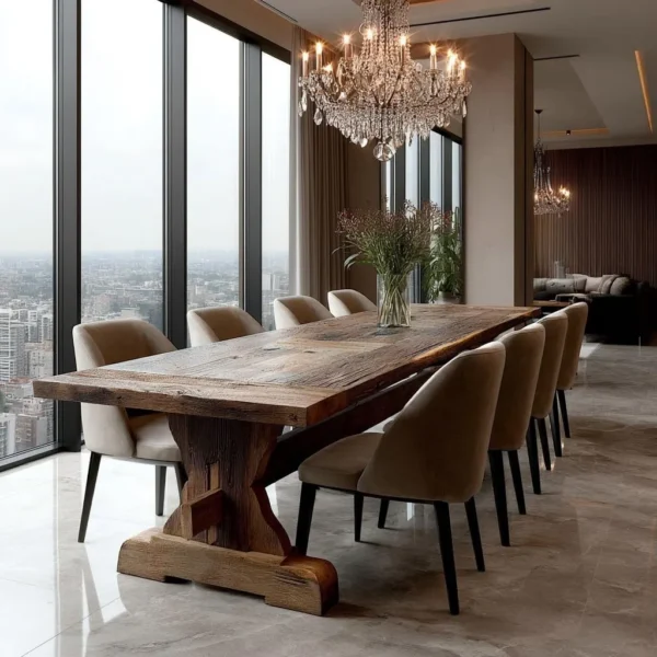 Reclaimed  Oak Dining Table 400 × 120 × 82 cm